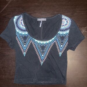 2016 Black and Blue Kendal and Kylie crop Top